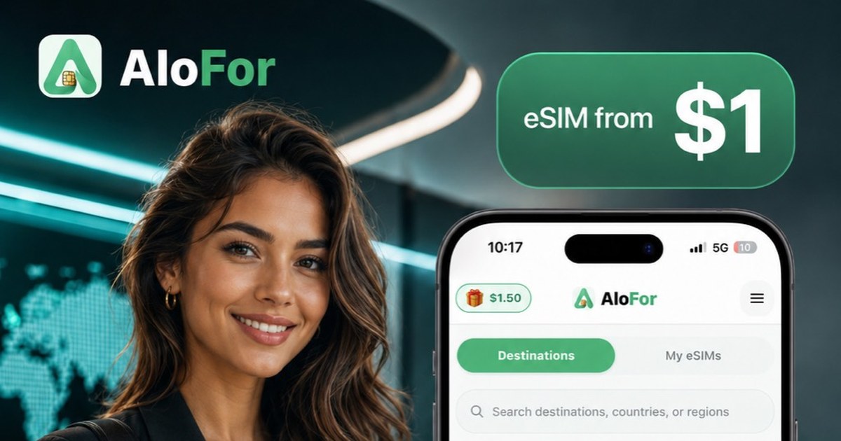 AloFor global travel eSIM app
